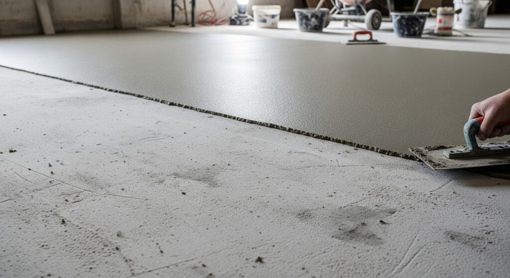 Microcement Flooring Over Gypcrete